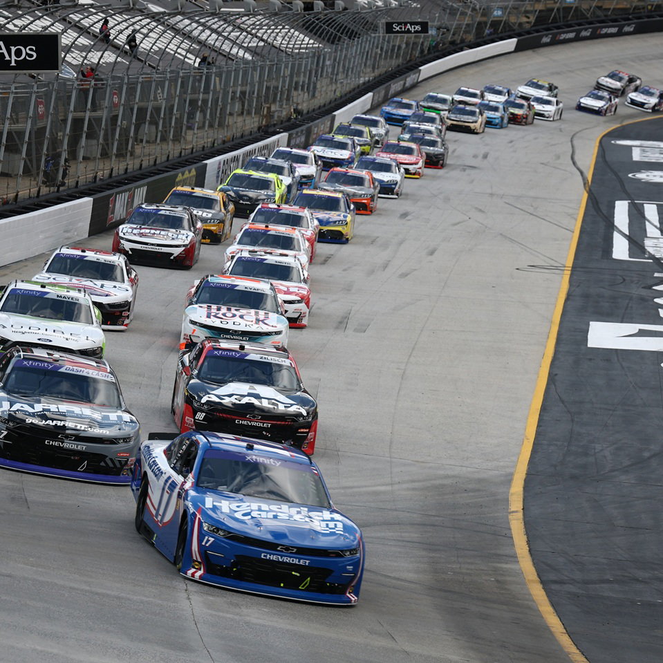 Kyle Larson in Briston Xfinity race